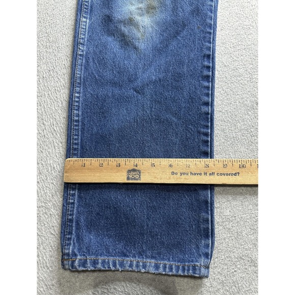 Wrangler 13MWZ Jeans Mens 36x32 Blue Denim Western Cowboy Bootcut USA Style - Picture 12 of 14